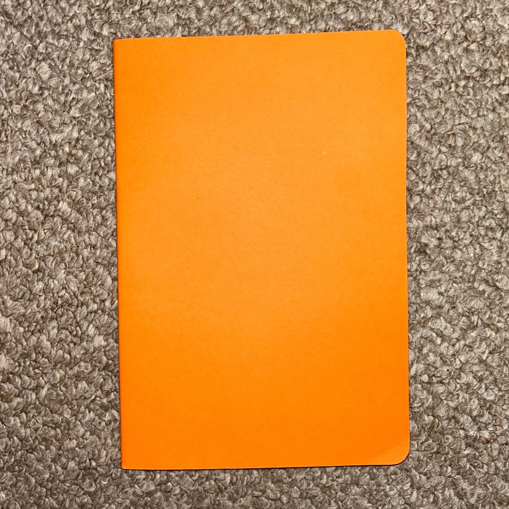 Bright Orange Notebook
